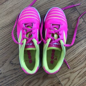 Girls turf shoes Diadora,Puma and adidas Size 13US girls
